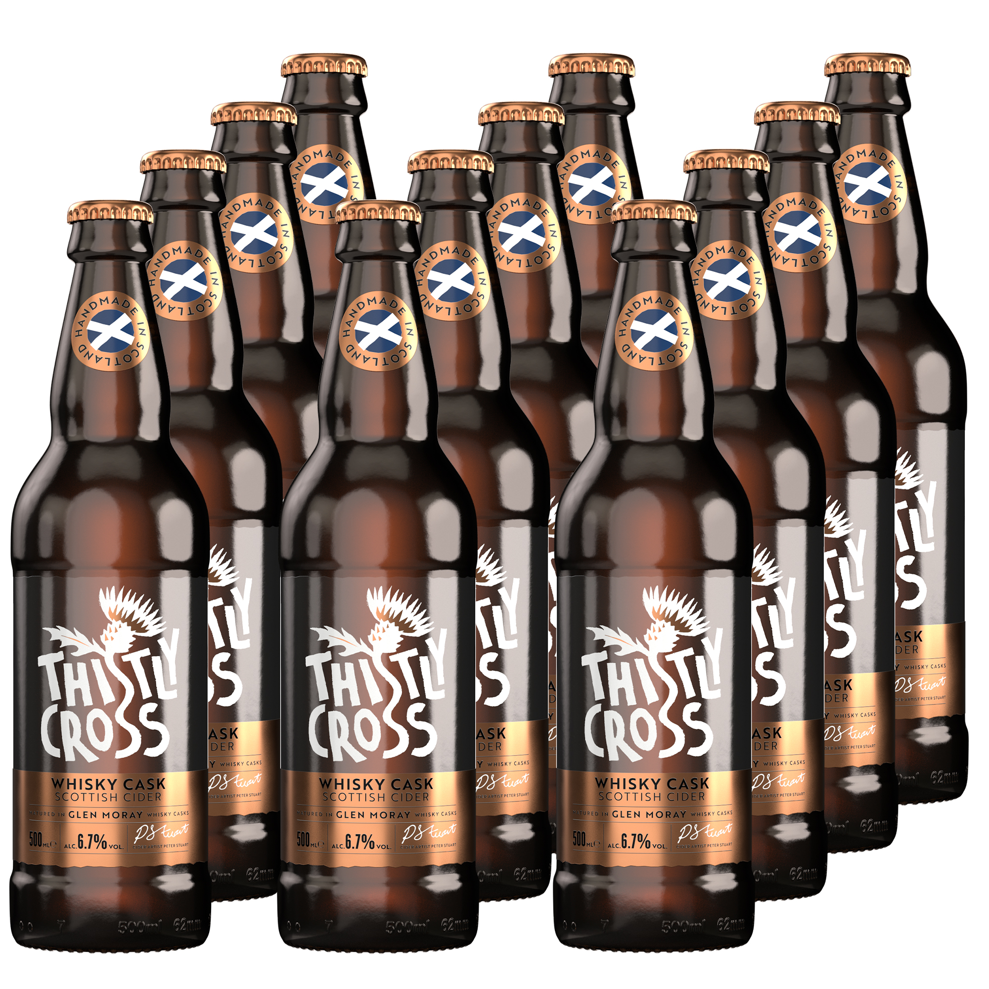 Thistly Cross Whisky Cask Cider 12x500ml Thistly Cross Whisky Cask Cider 12x500ml