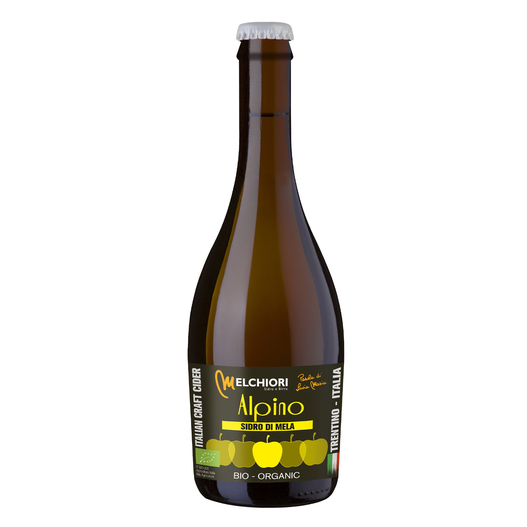 Melchiori Alpino Medium Bio-Cider 500ml Melchiori Alpino Medium Bio-Cider 500ml