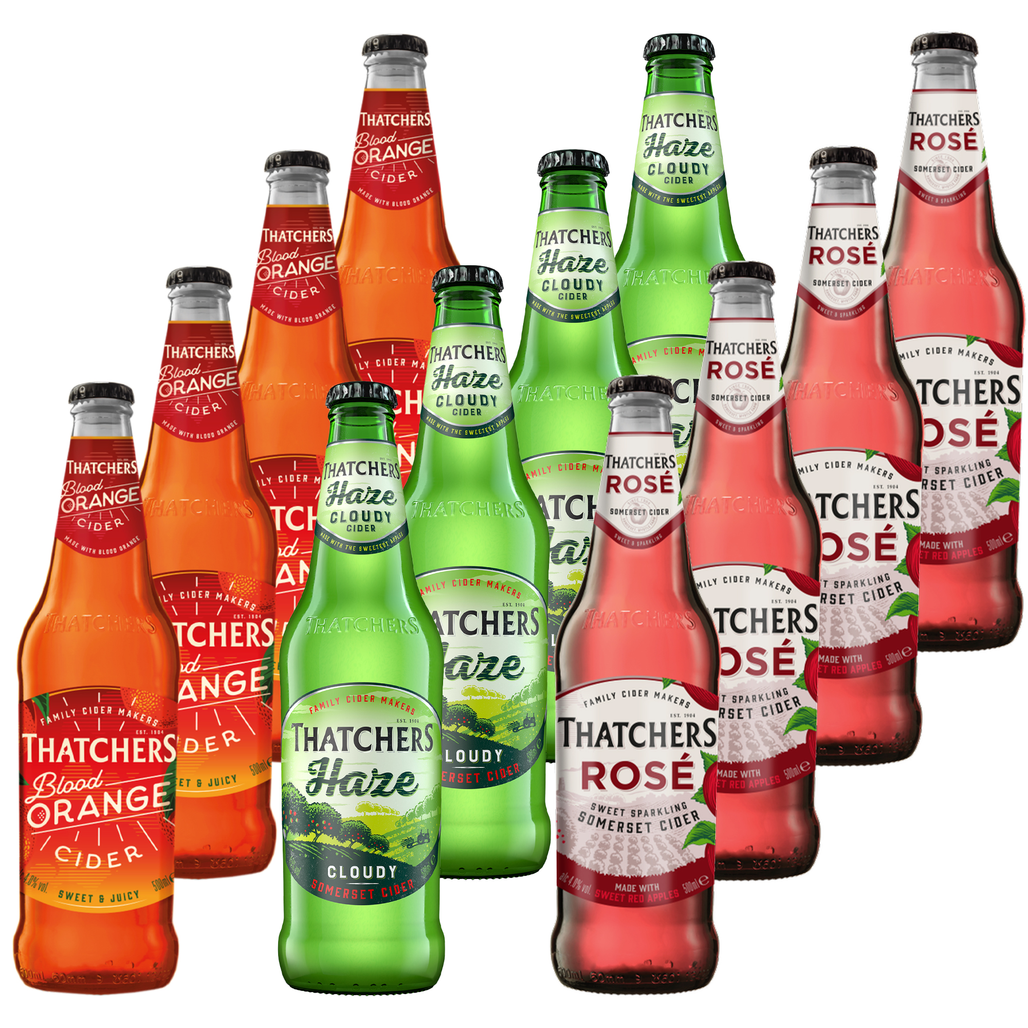 Thatchers Fruity Cider Package 12x500ml Thatchers Fruity Cider Package 12x500ml