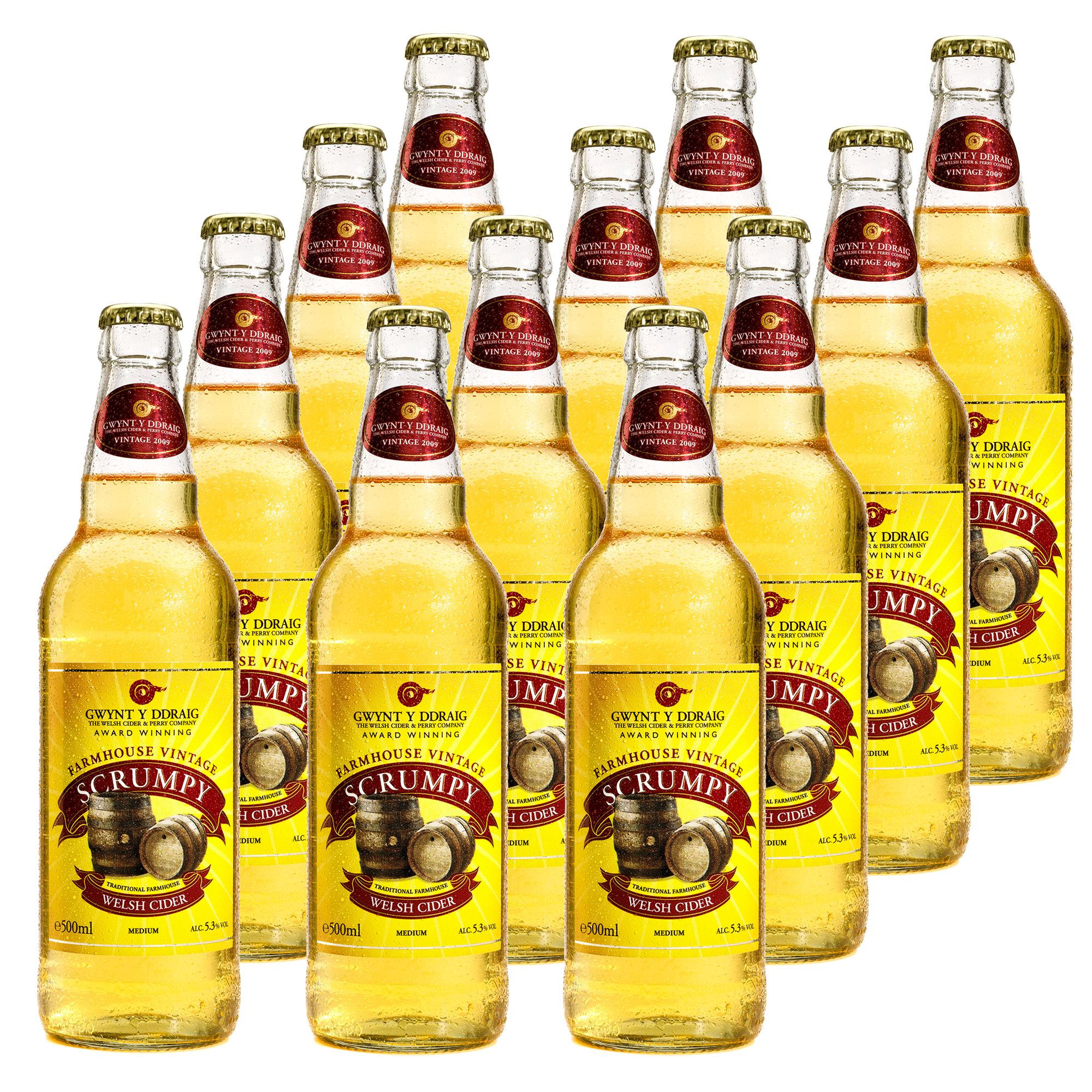 Gwynt y Ddraig Vintage Scrumpy Cider 12x500ml Gwynt y Ddraig Vintage Scrumpy Cider 12x500ml