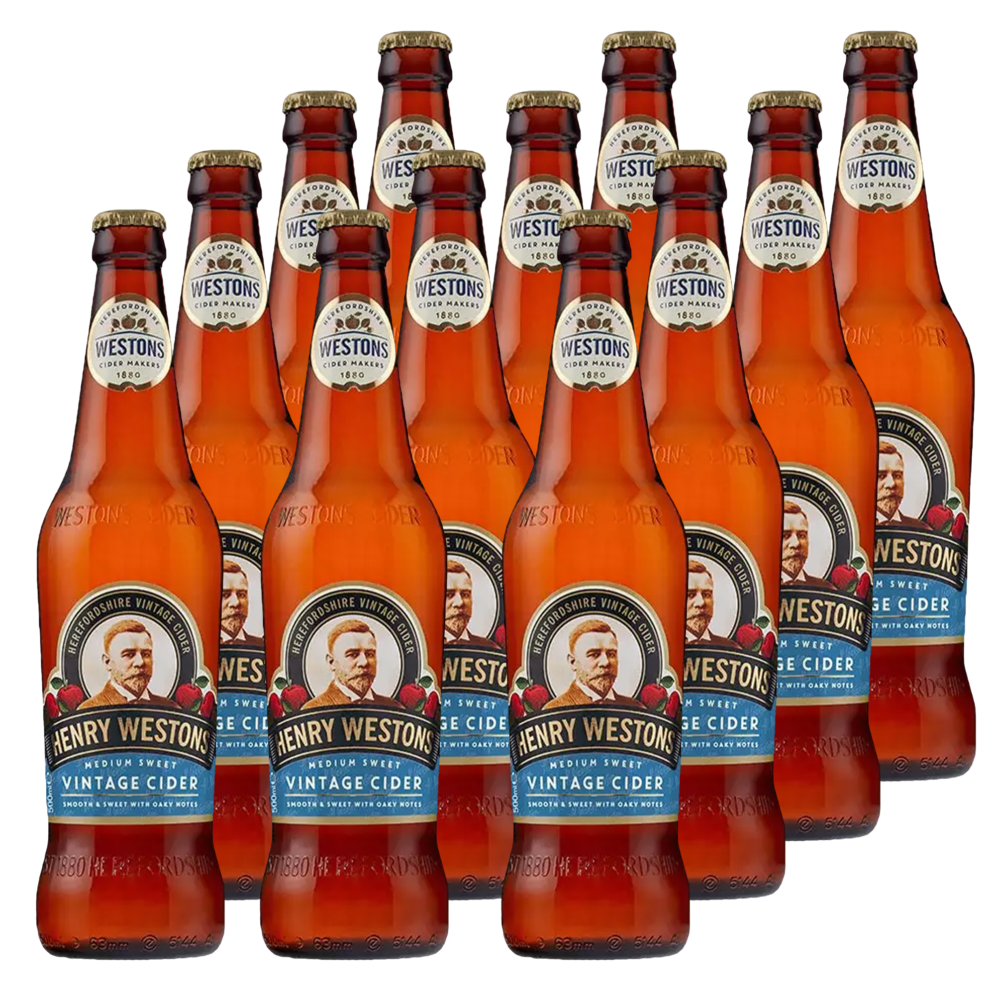 Henry Weston’s Medium Sweet Vintage Cider 12x500ml Henry Weston’s Medium Sweet Vintage Cider 12x500ml