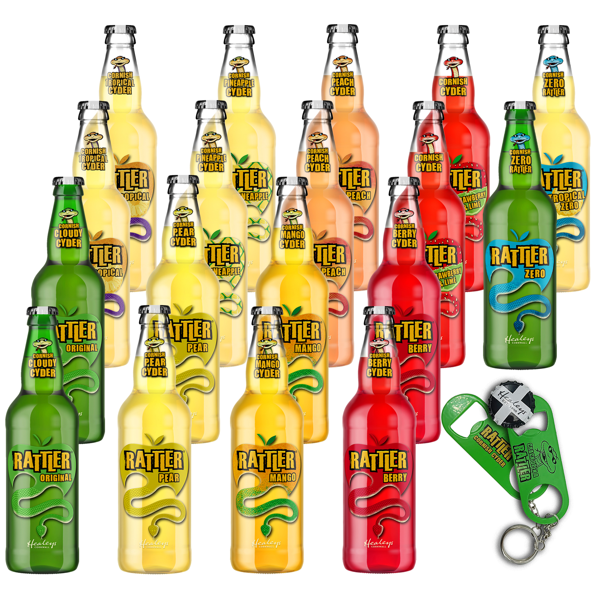 Rattler Big Cider Package 18x500ml + gratis Flaschenöffner