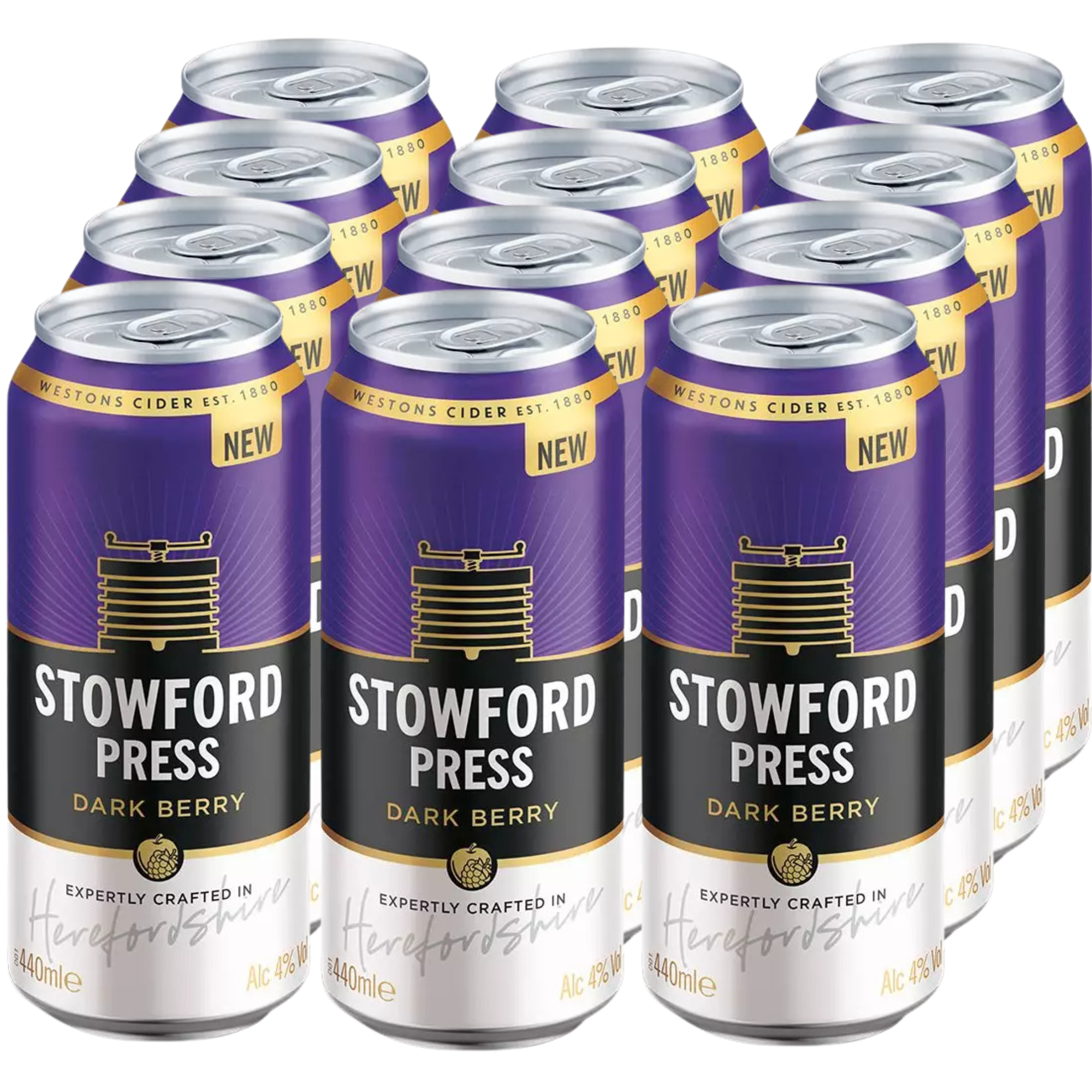 Henry Weston’s Stowford Press Dark Berry Cider 12x440ml Dose Henry Weston’s Stowford Press Dark Berry Cider 12x440ml Dose