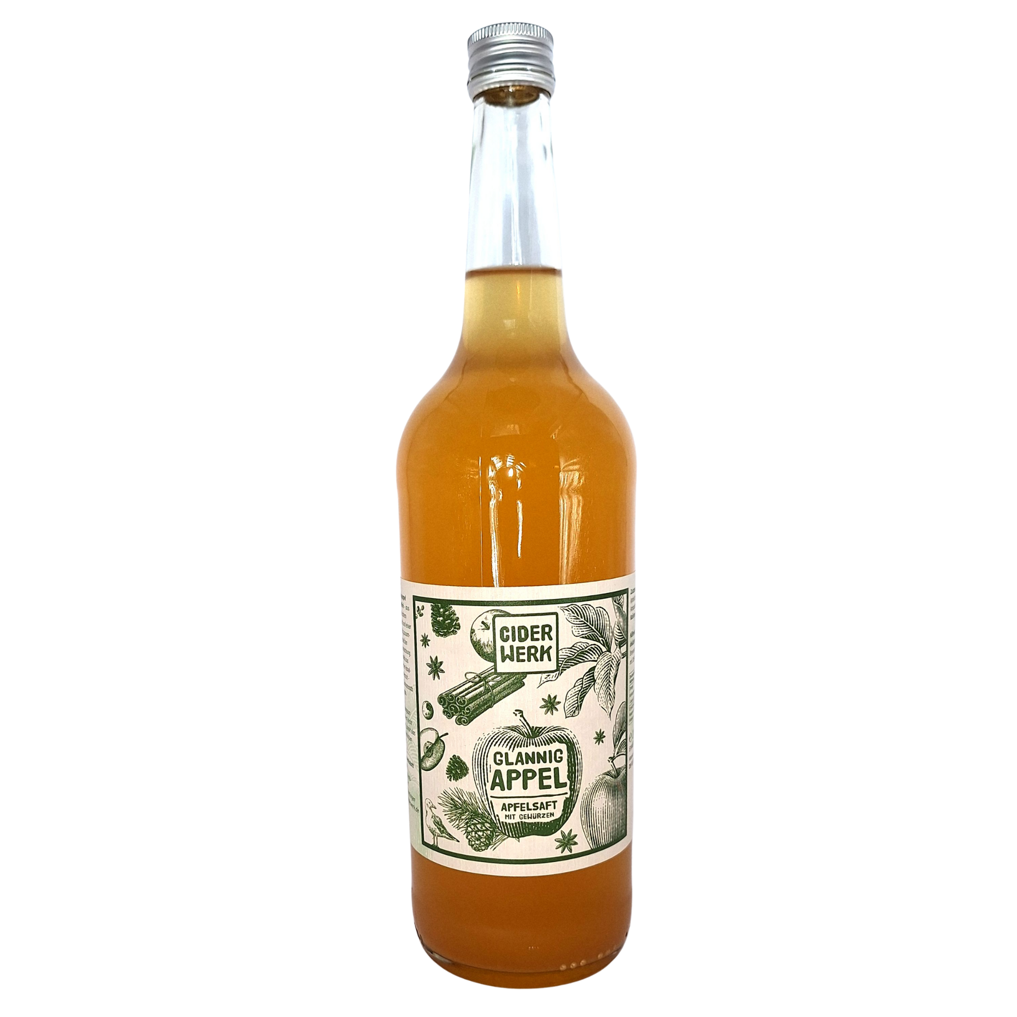 Ciderwerk Glannig Appel alkoholfreier Apfelpunsch 1 Liter