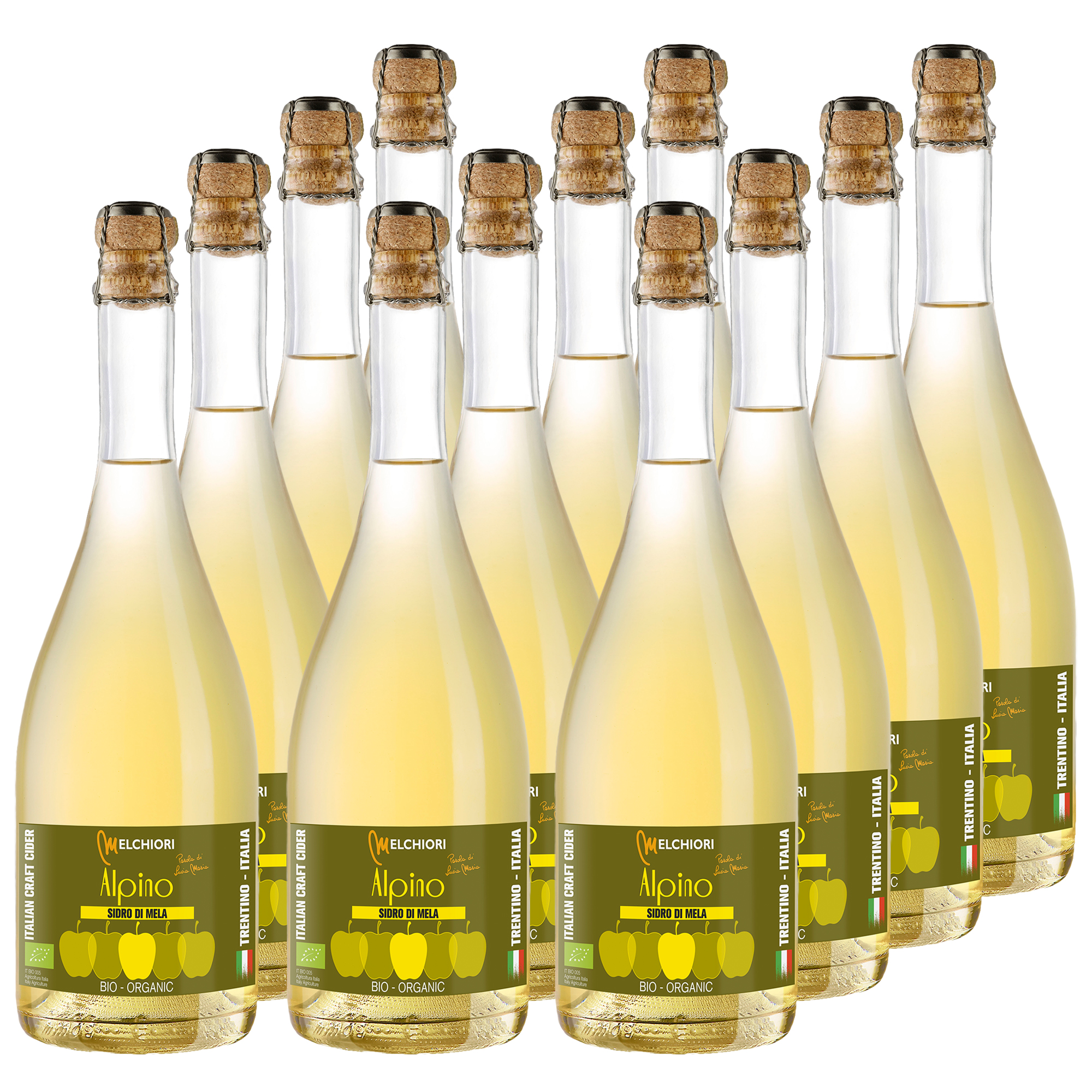 Melchiori Alpino Medium Bio-Cider 12x750ml Melchiori Alpino Medium Bio-Cider 12x750ml