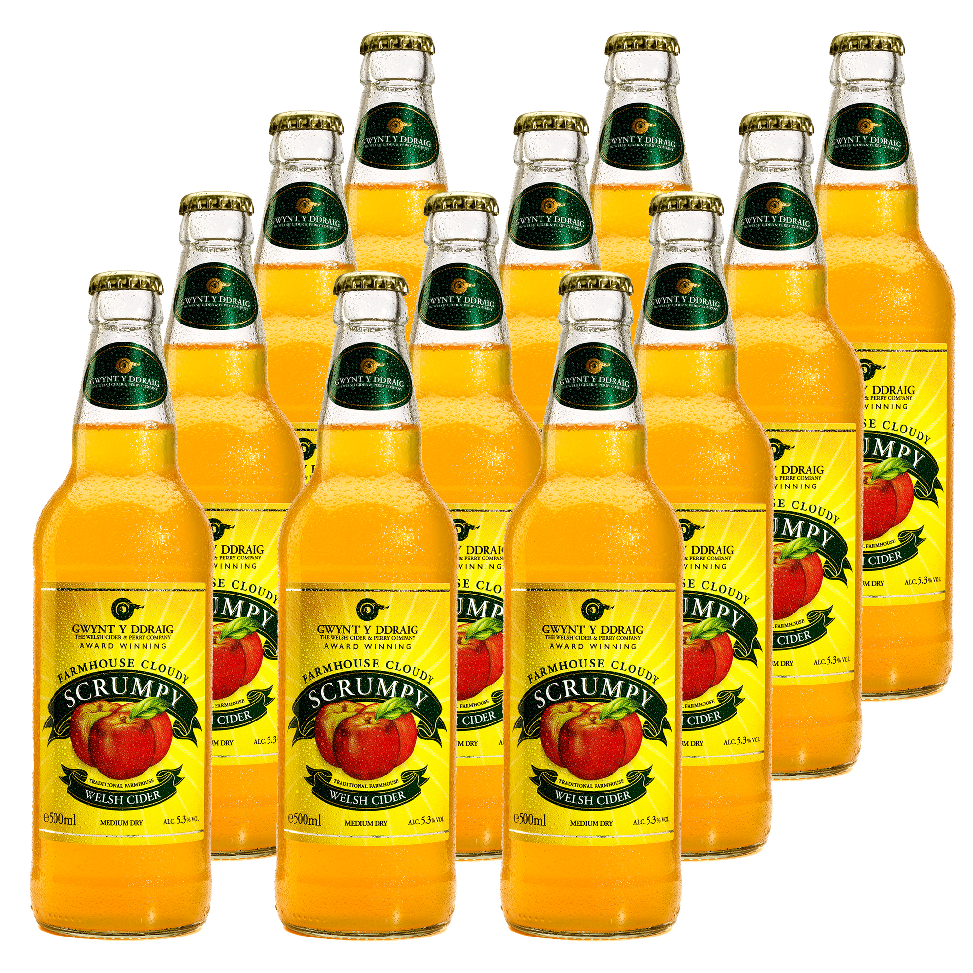 Gwynt y Ddraig Cloudy Scrumpy Cider 12x500ml