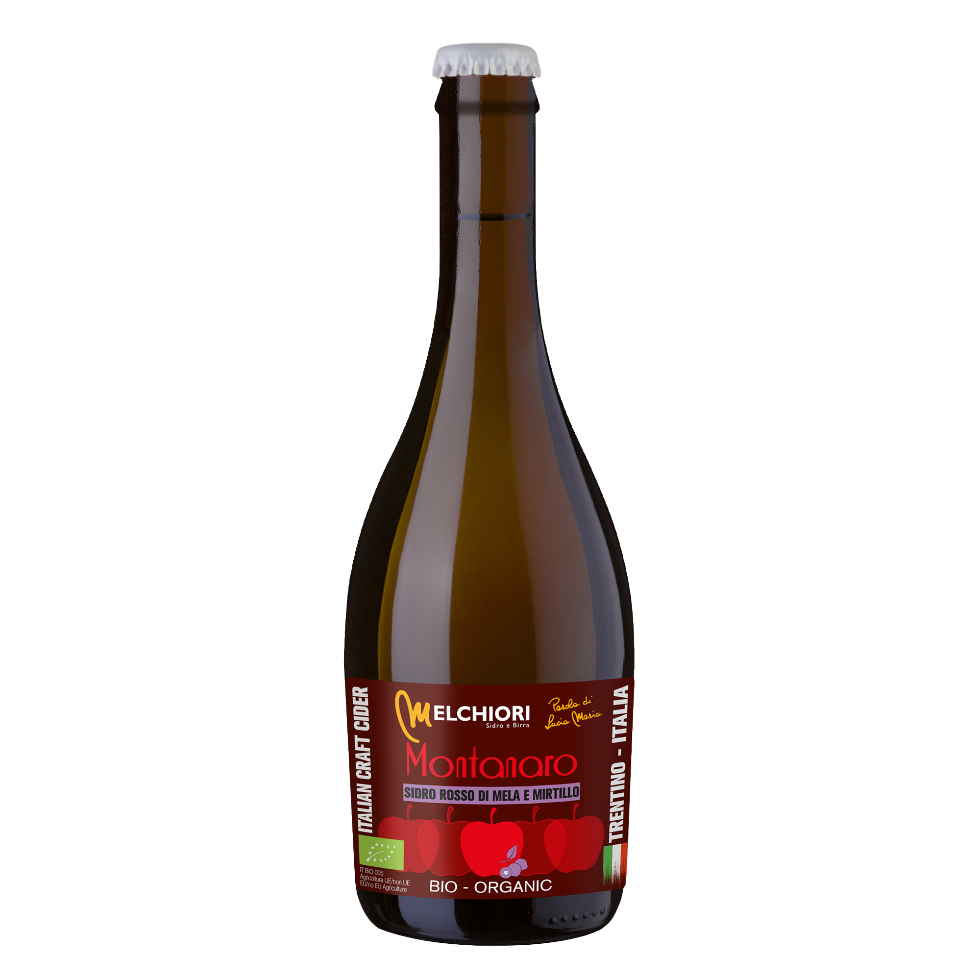 Melchiori Red Montanaro Organic Blueberry Cider 500ml Melchiori Red Montanaro Organic Blueberry Cider 500ml