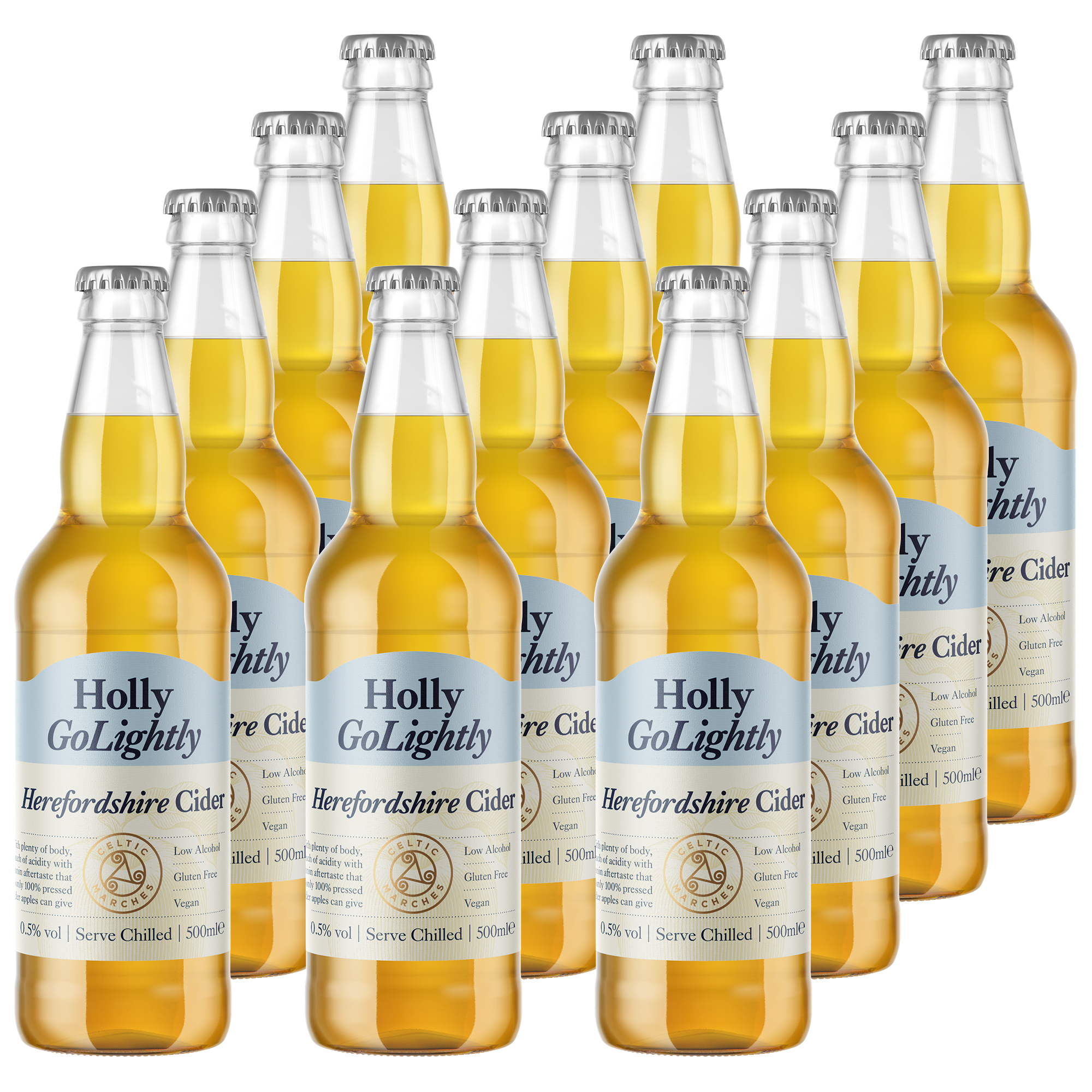 Celtic Marches Holly GoLightly Cider 12x500ml Celtic Marches Holly GoLightly Cider 12x500ml