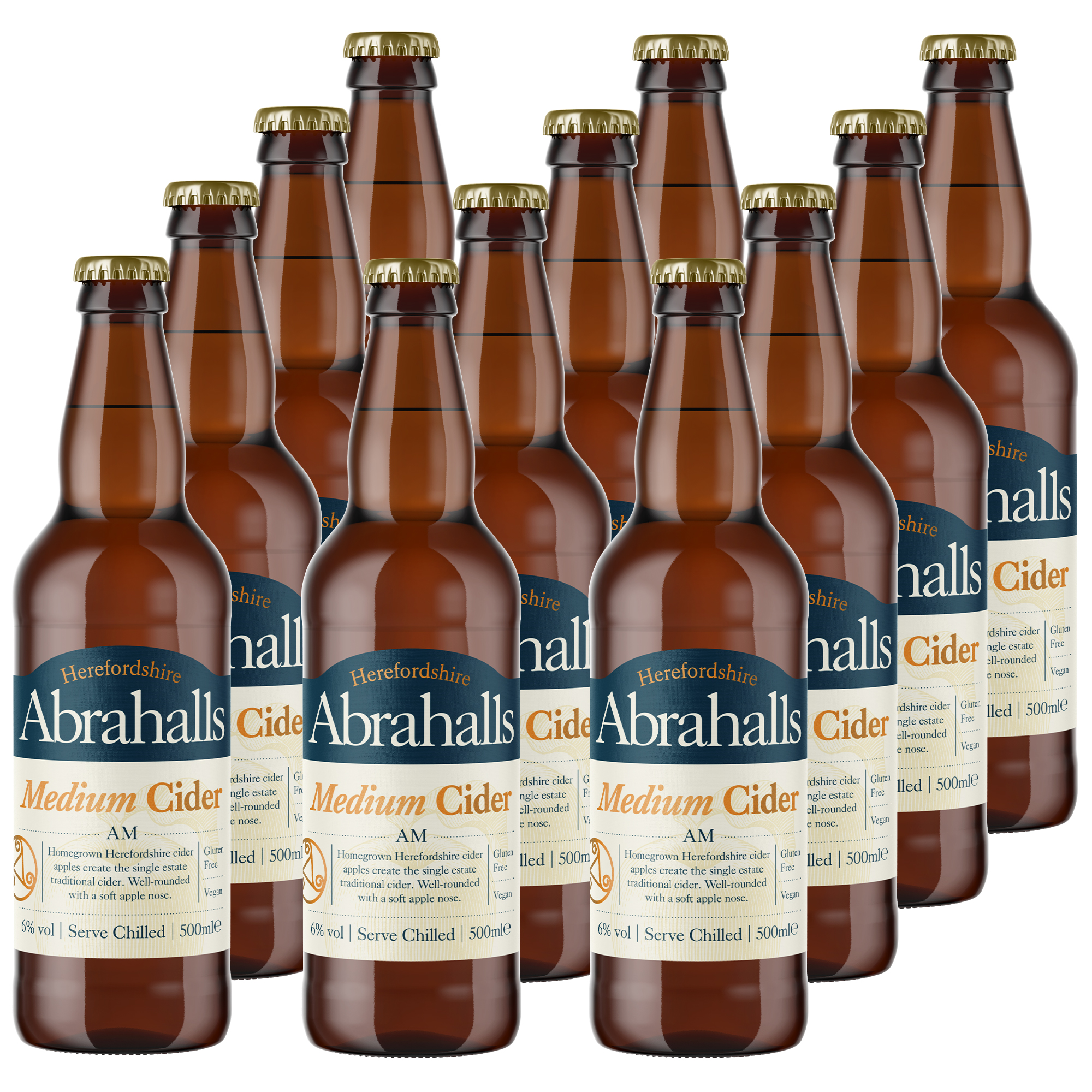 Abrahalls AM Medium Cider 12x500ml Abrahalls AM Medium Cider 12x500ml