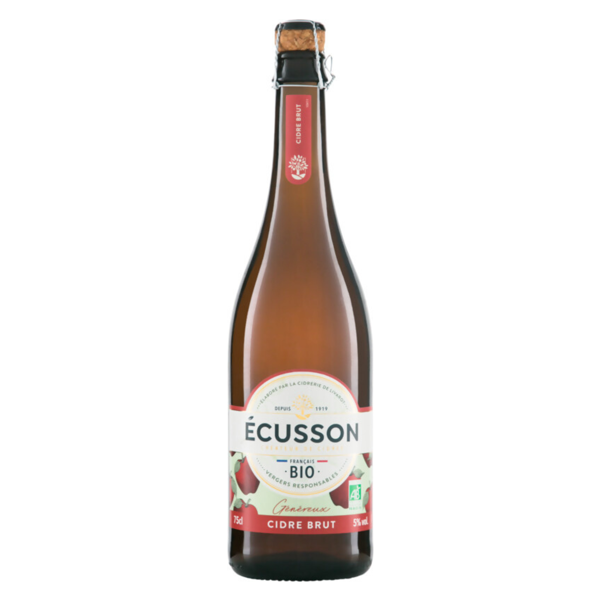 Écusson Bio-Cidre de Normandie Brut 750ml Écusson Bio-Cidre de Normandie Brut 750ml