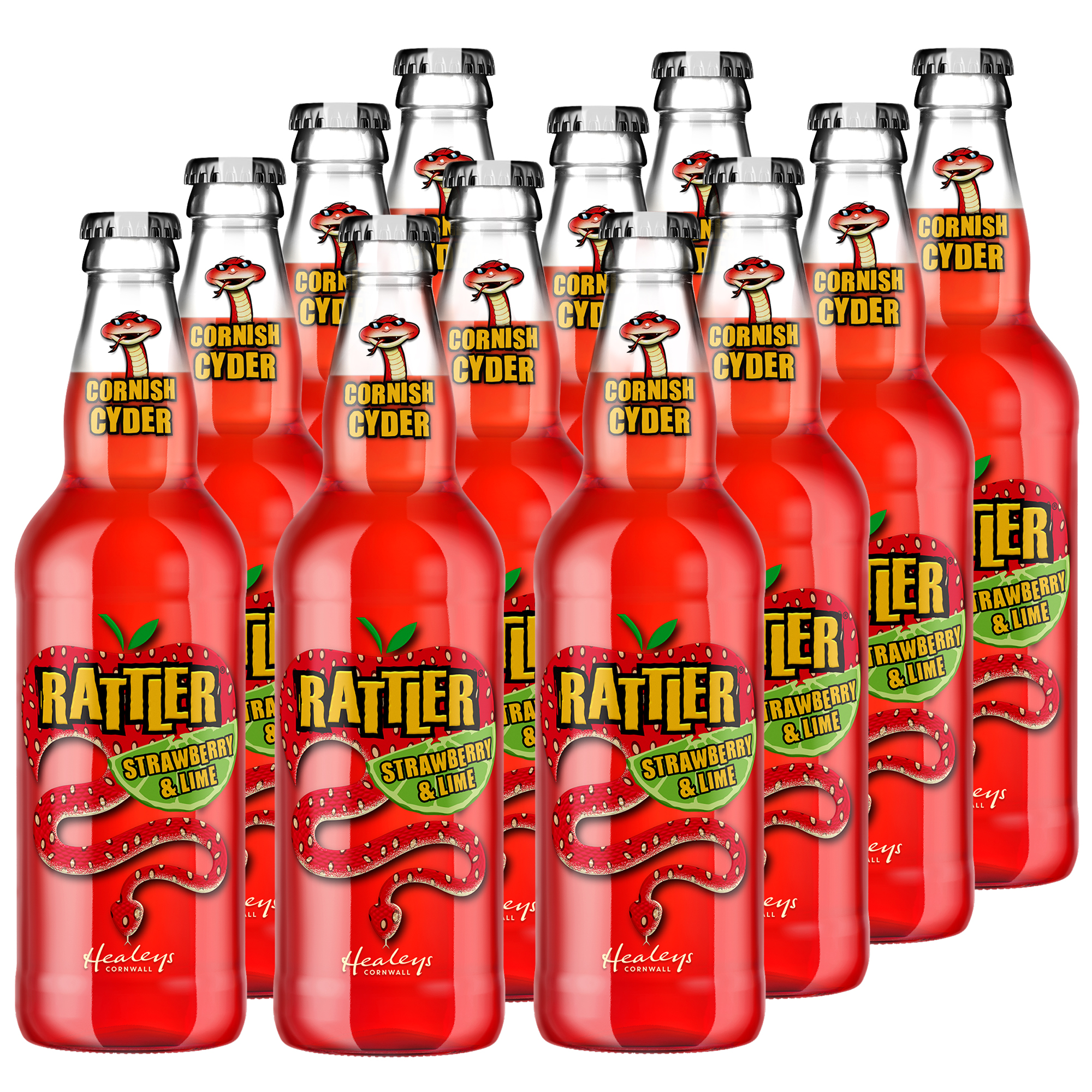 Rattler Strawberry Lime Cornish Cider 12x500ml