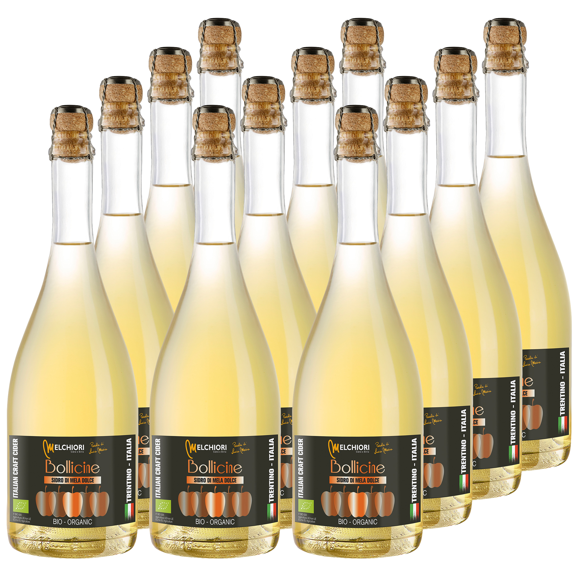 Melchiori Bollicine Sweet Bio-Cider 12x750ml Melchiori Bollicine Sweet Bio-Cider 12x750ml