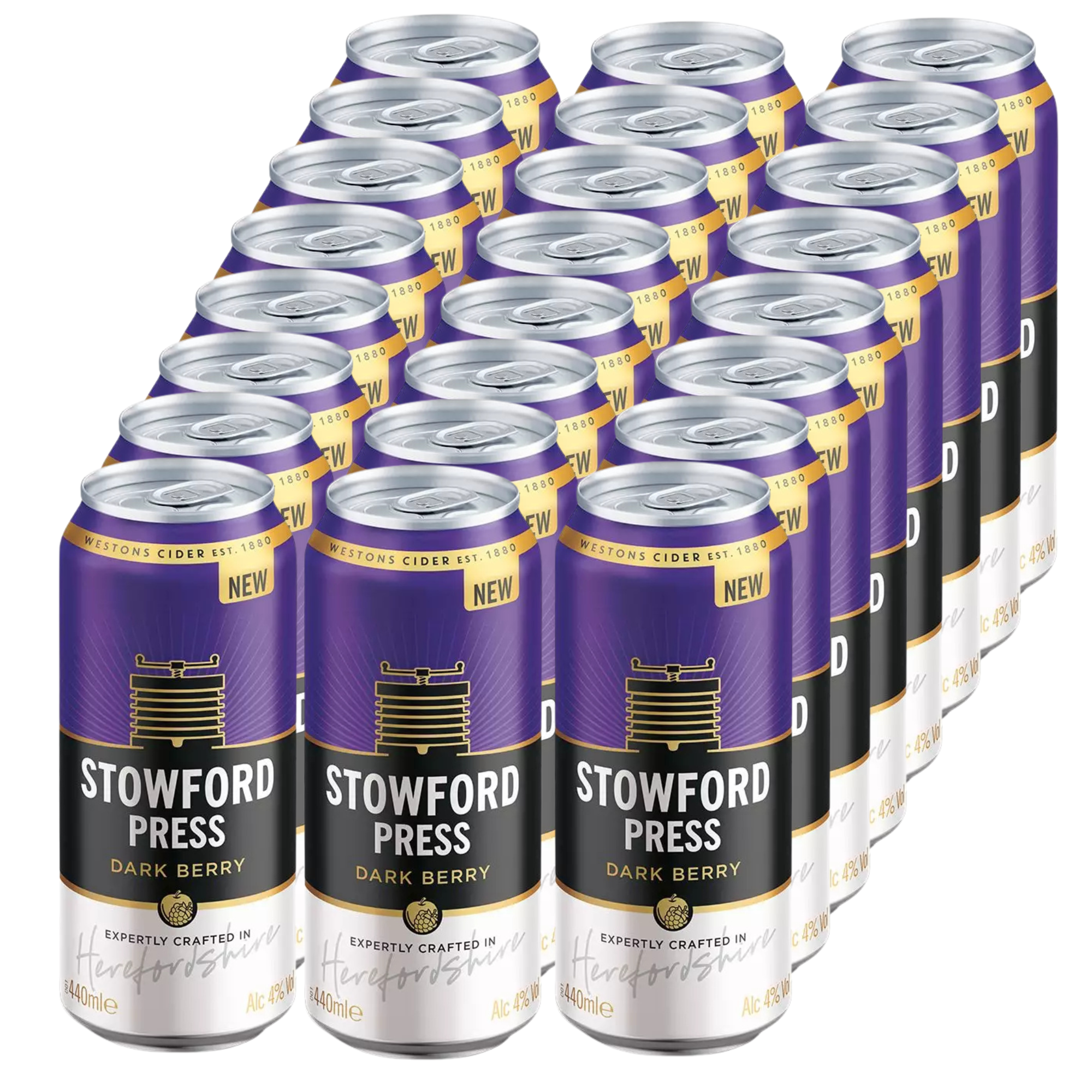 Henry Weston’s Stowford Press Dark Berry Cider 24x440ml Dose