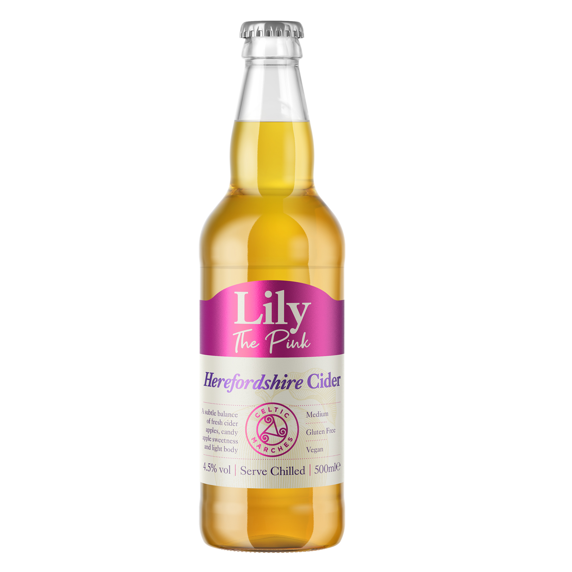 Celtic Marches Lily the Pink Cider 500ml Celtic Marches Lily the Pink Cider 500ml