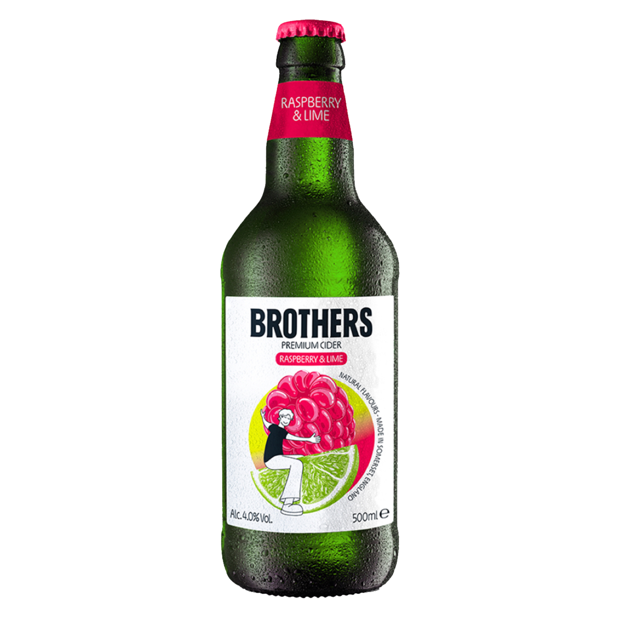 Brothers Raspberry & Lime Cider 500ml Brothers Raspberry & Lime Cider 500ml