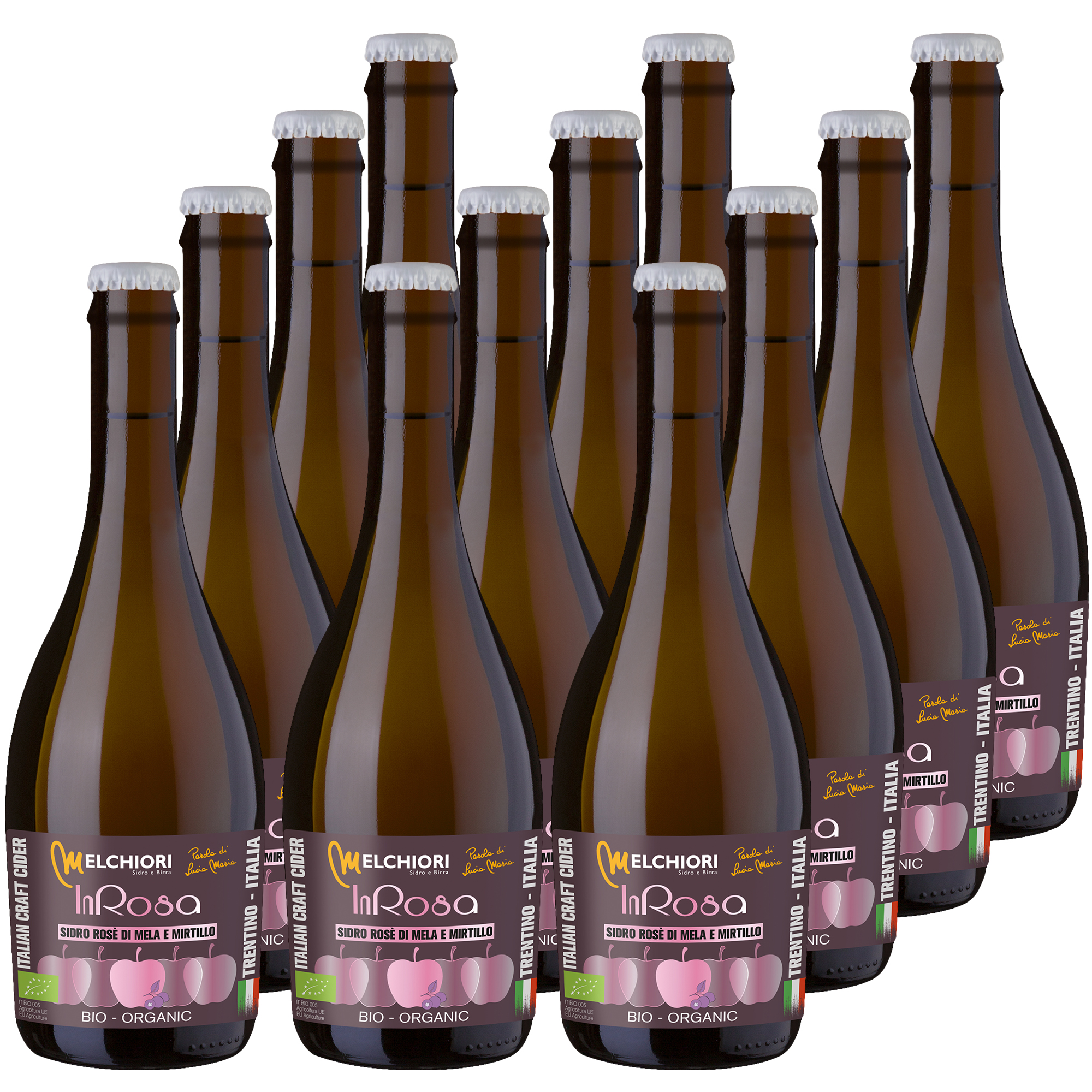 Melchiori In Rosa Dry Bio-Cider 12x500ml Melchiori In Rosa Dry Bio-Cider 12x500ml