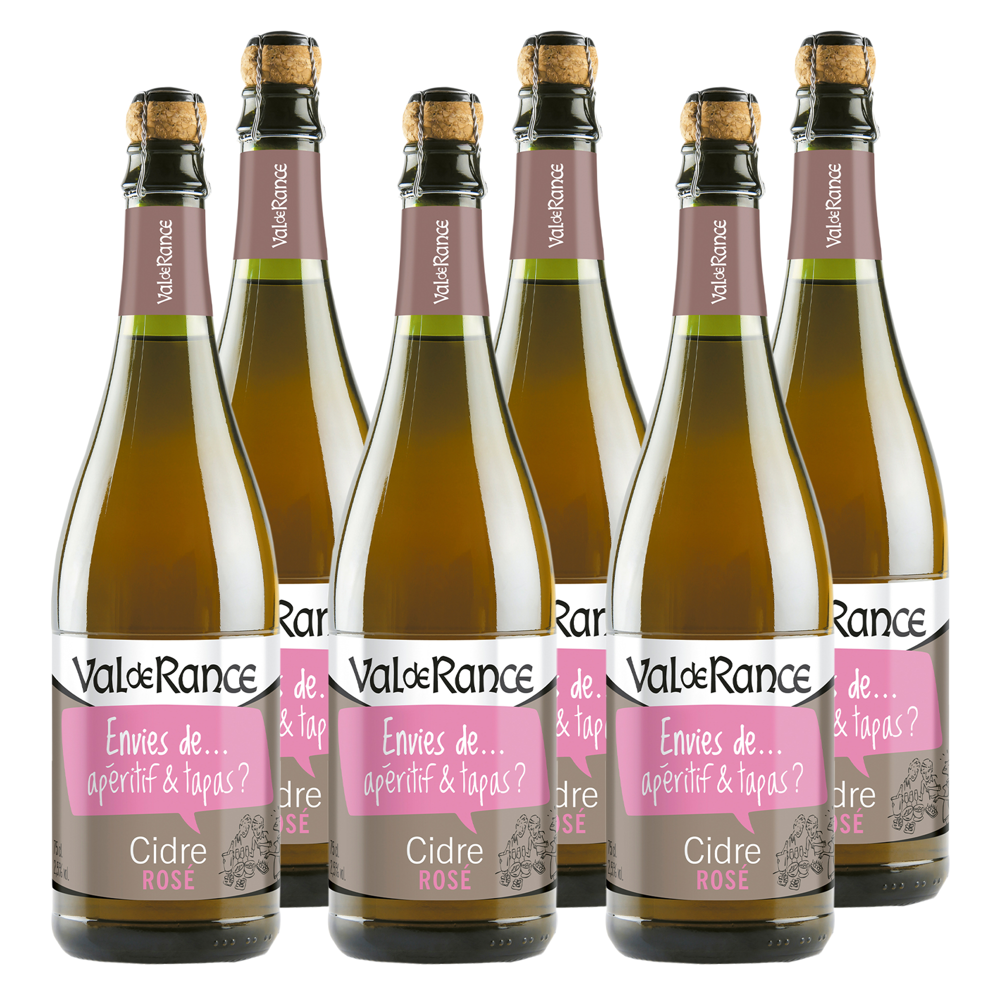 Val de Rance Cidre Rosé 6x750ml Val de Rance Cidre Rosé 6x750ml
