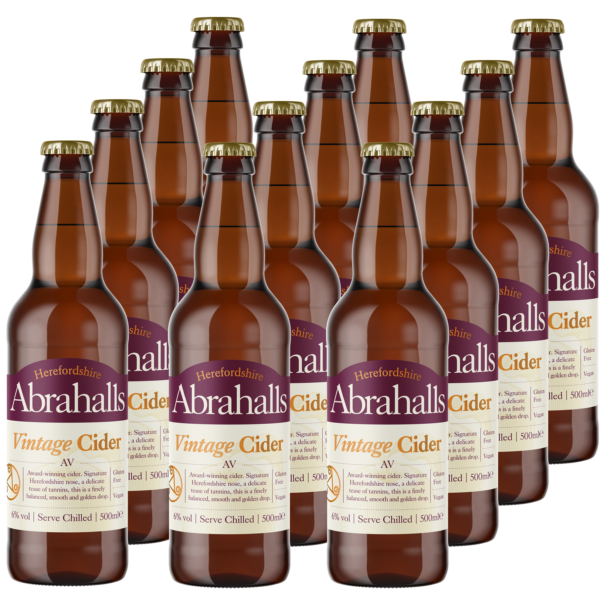 Abrahalls AV Vintage Cider 12x500ml Abrahalls AV Vintage Cider 12x500ml
