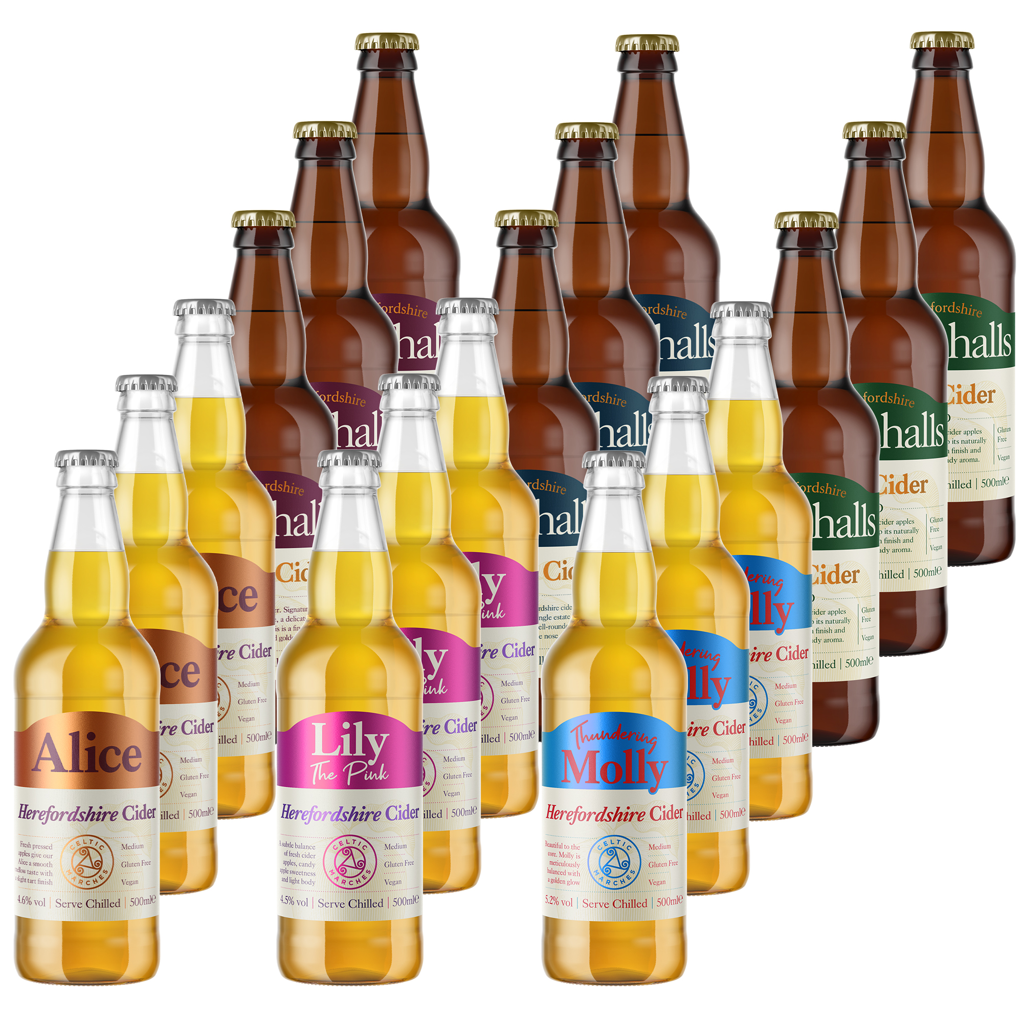 Celtic Marches Cider - The Big Collection 18x500ml Celtic Marches Cider - The Big Collection 18x500ml